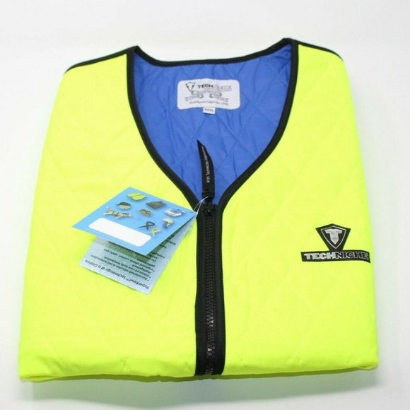 Techniche 6529-Limhivizm Medium XXX LARGE Cooling Vest, Hi-Vis Lime - Picture 7 of 10
